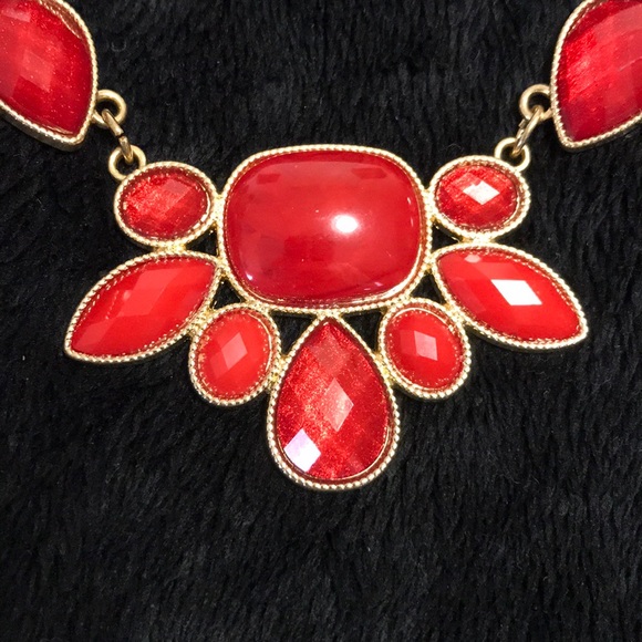 NWT Red Boldstone Necklace - Picture 2 of 6